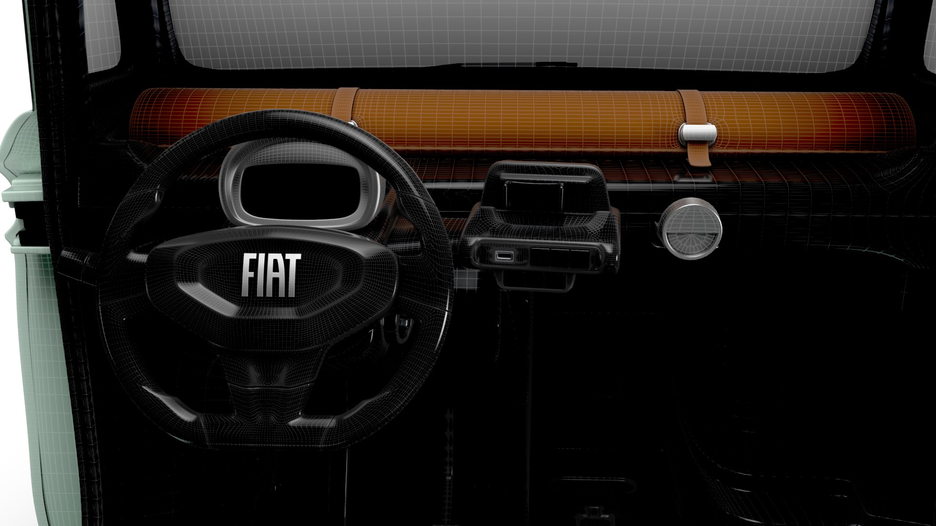 3D Fiat Topolino HQ Interior 2025 Model - TurboSquid 2381302