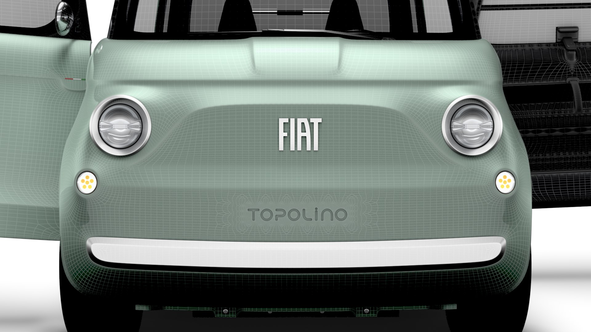 3D Fiat Topolino HQ Interior 2025 Model - TurboSquid 2381302