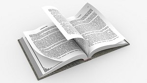 3D Book Rigged and Animated