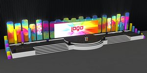 3D stage decoration special model