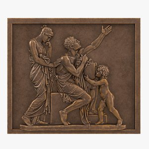 Bronze Relief Anna Maria Serbelloni