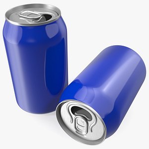 3D model Aluminum Beverage Can Opened