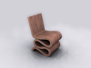 3d frank ghery wiggle chair model