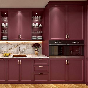 3D Modern Classic Kitchen