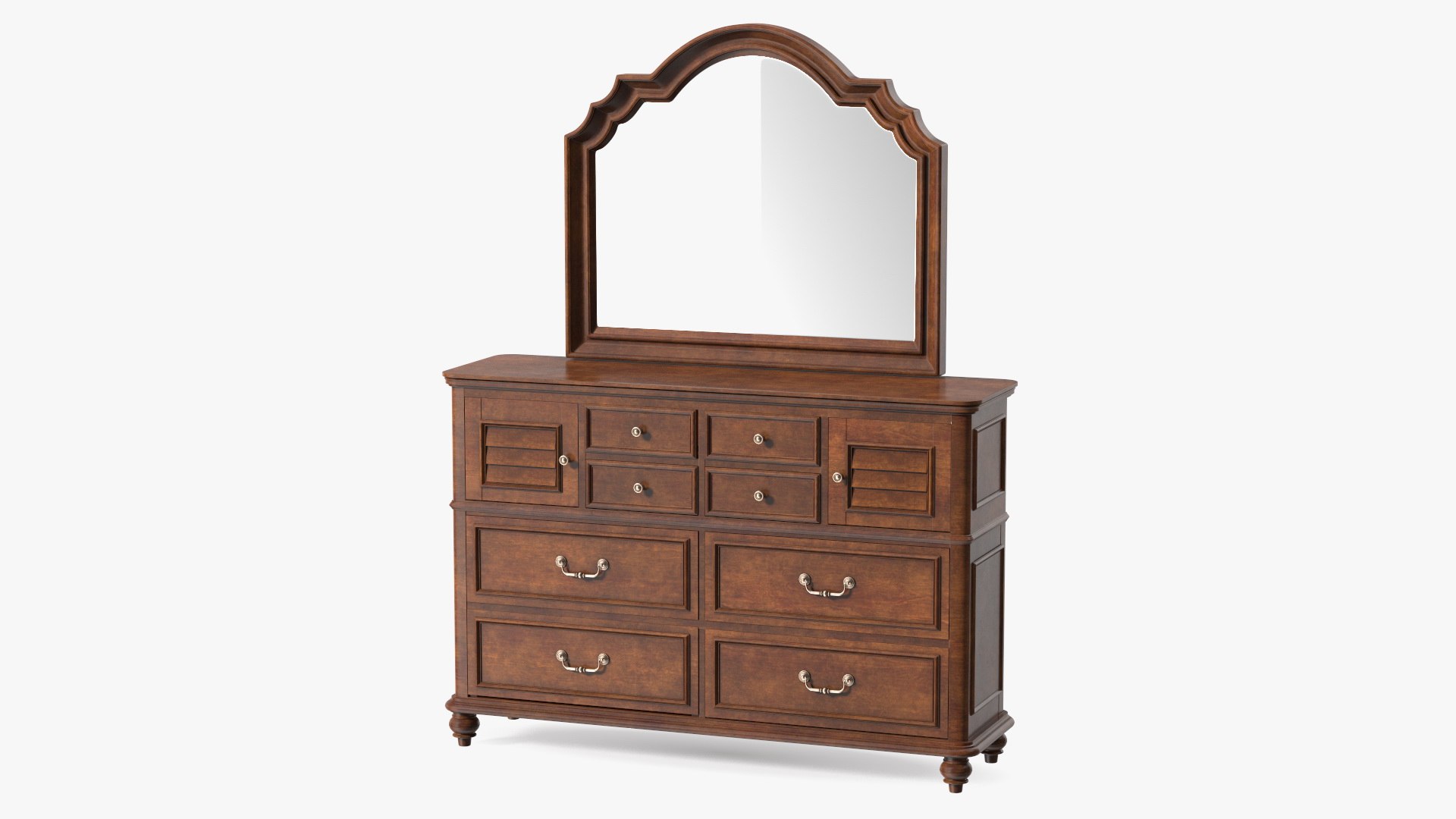 Charleston Dresser Wood 3D model preview