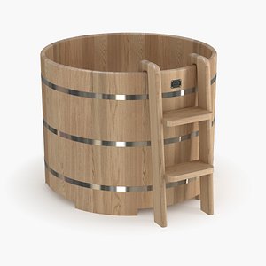 Circle wood baptistery