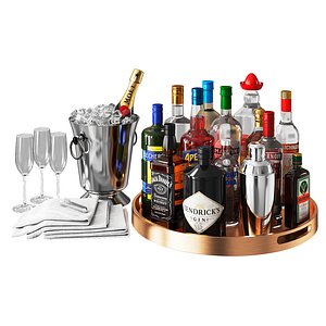 3D alcohol rack
