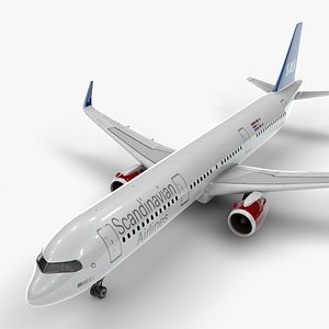 3D a321 neo scandinavian airlines model