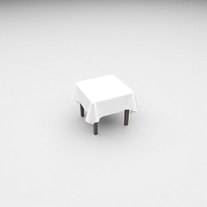 Table with Cloth 76cm x 76cm