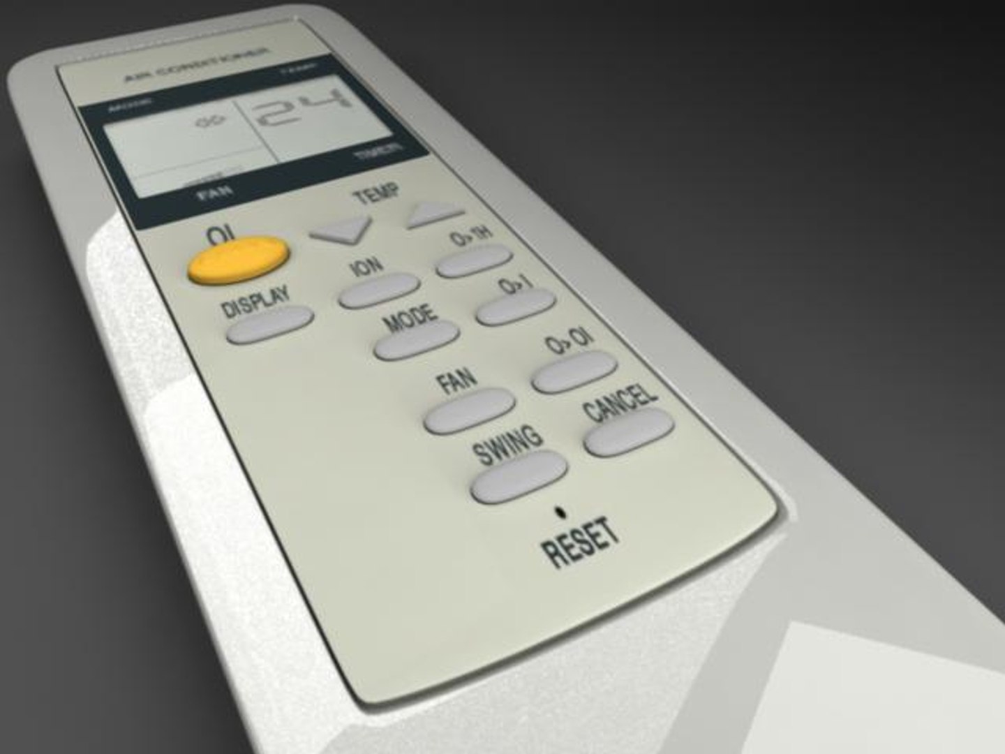 3d model air condition remote control