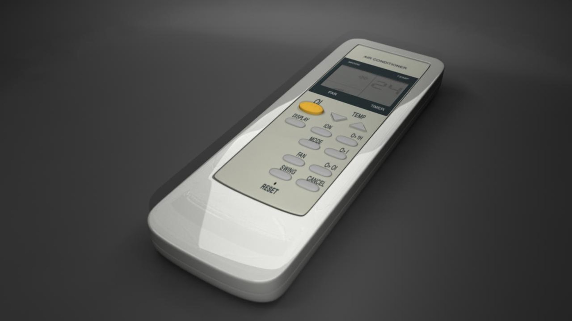 3d model air condition remote control
