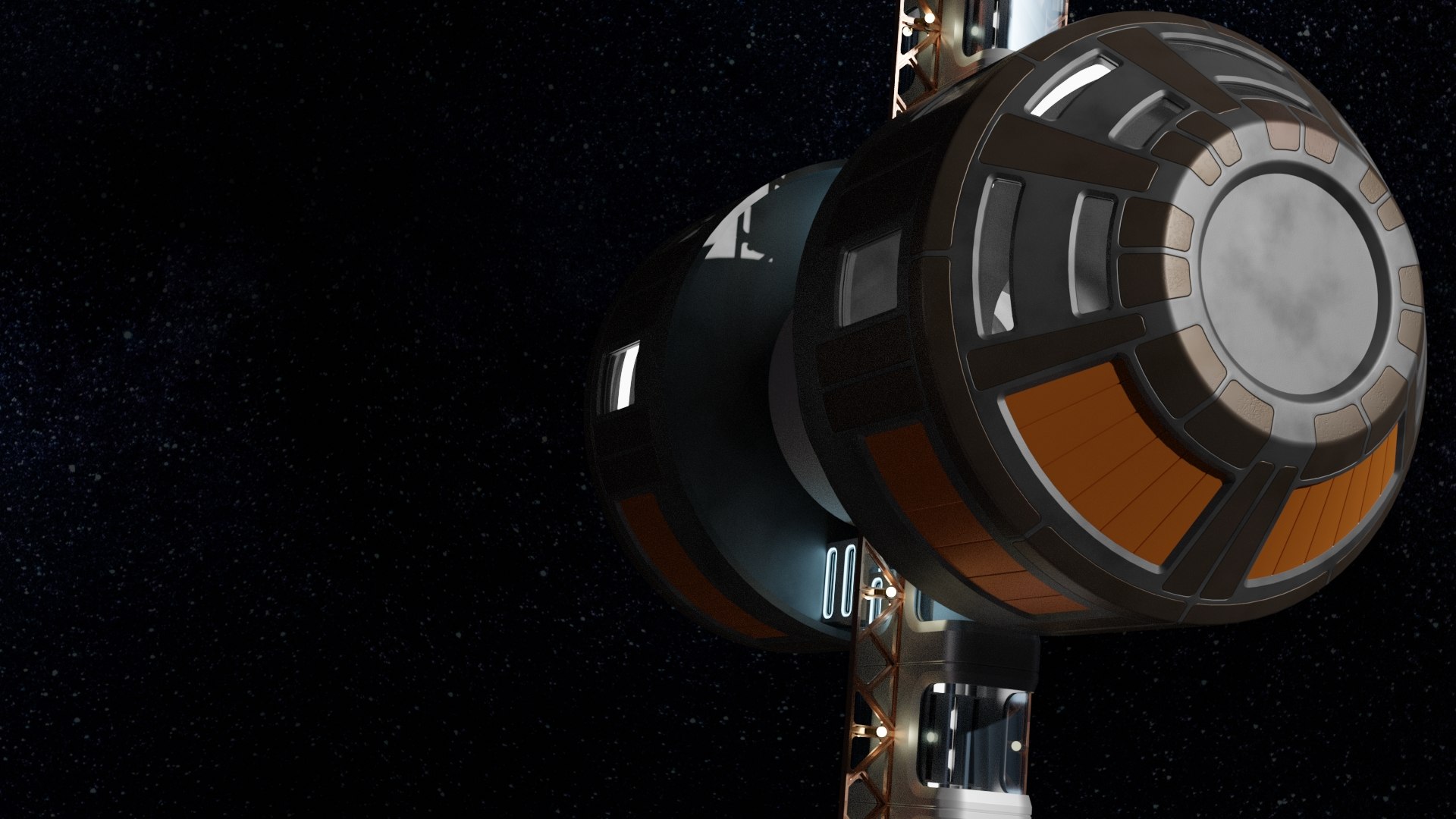 3D Space Station Artificial Gravity Model - TurboSquid 1490425