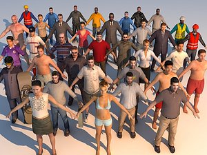 human urban 3d model