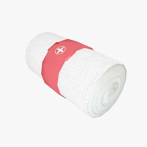 bandage red 3D model