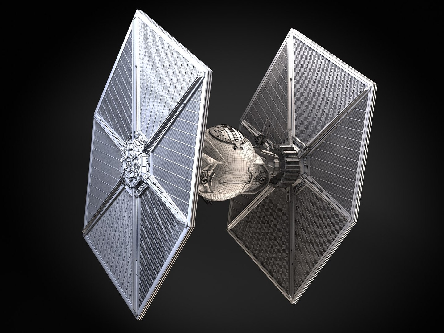 3d Star Wars Tie Fighter Model