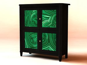 cabinet wood black 3ds