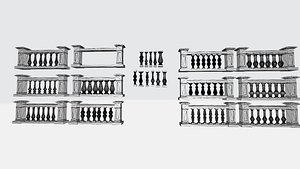 Decorative Concrete Railing in Three Dimensions