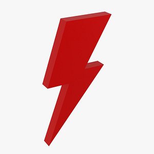 3D model Lightning Icon
