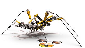 3d model mechanical spider