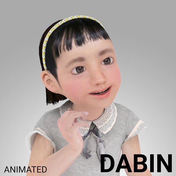 3D model rigged female -