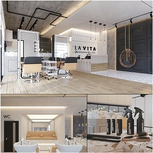 Hair Salon Coiffeur Interior