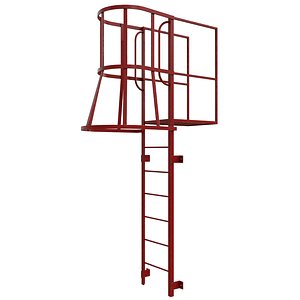 3D model escape stair