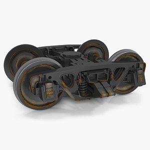Old Railway Wheels 3D model