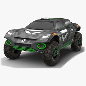 3D veloce racing extreme e model