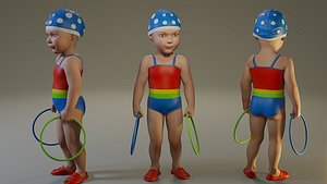 female pool 3D model