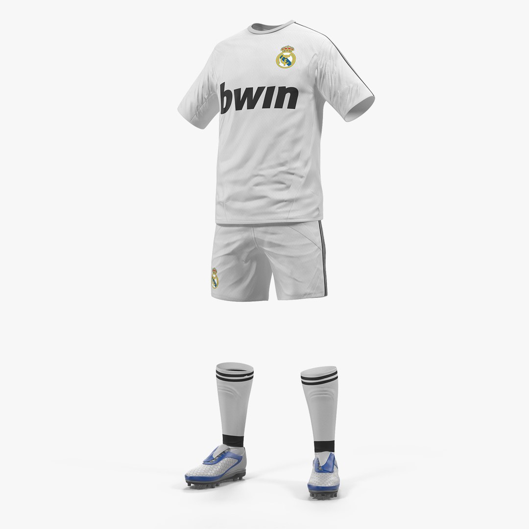 Soccer Uniform Real Madrid 3D model preview