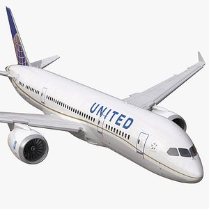boeing 787 3 united airlines 3d model
