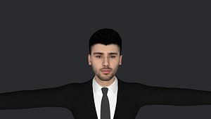 3D model Zayn Malik  Hyper Realistic Full Body Fully Rigged 3D Character