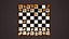 Voxel Glass and wood Chess board set