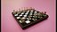Voxel Glass and wood Chess board set