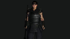 AAA 3D REALISTIC ASIAN JAPANESE CHARACTER - WARRIOR or KNIGHT 3D model