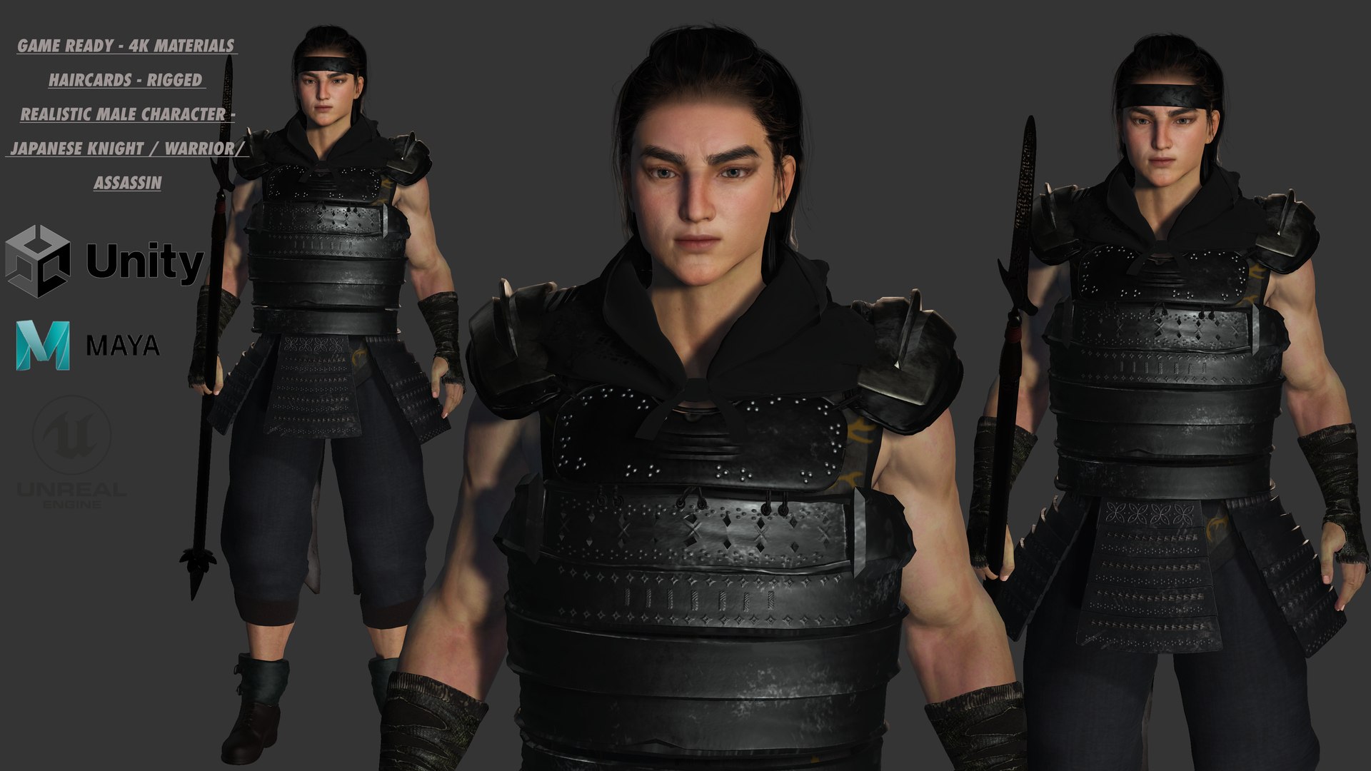 AAA 3D REALISTIC ASIAN JAPANESE CHARACTER - WARRIOR or KNIGHT 3D model https://p.turbosquid.com/ts-thumb/NW/1y2kh6/YY/poster/png/1705851602/1920x1080/fit_q87/d94f3aeeaf4c60f1a1ac6c249a70eb5becdf0c9e/poster.jpg
