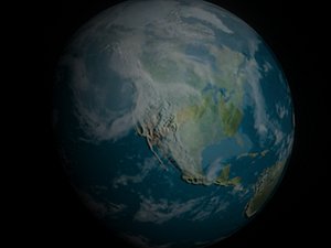 earth cloud 3d model