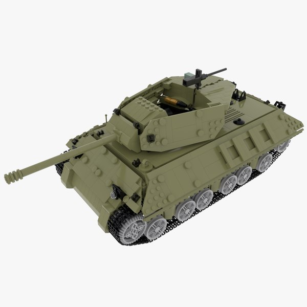 Lego M10 Wolverine Tank Destroyer 3D model TurboSquid 1877312