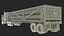Freight Truck with Liquefied Natural Gas Transport Trailer Rigged for Maya