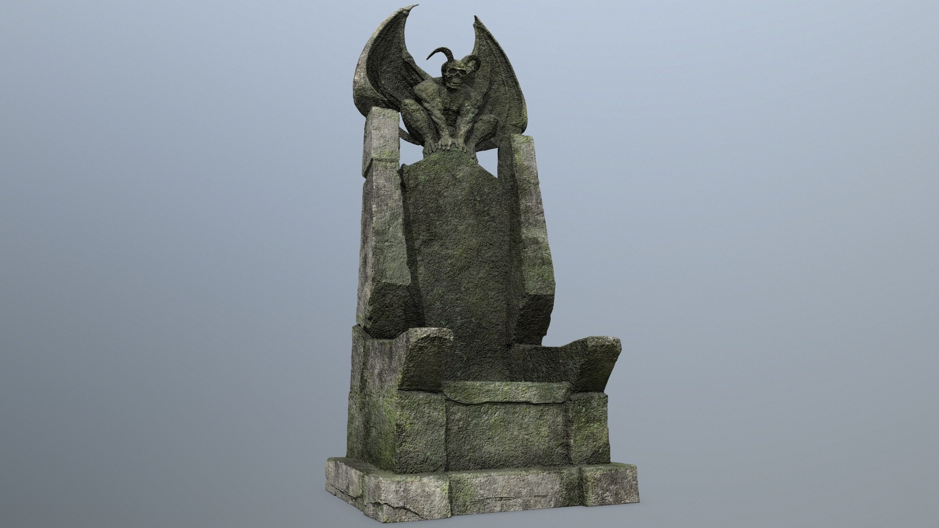 Devil Stone Throne 3D - TurboSquid 2269810