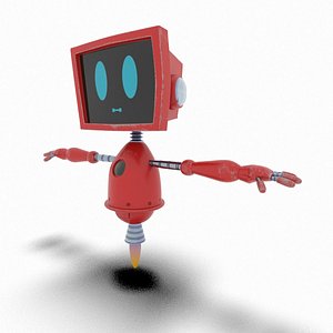 3D Cute Robot 01