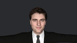 3D model Robert Pattinson Hyper Realistic Full Body Fully Rigged 3D Character
