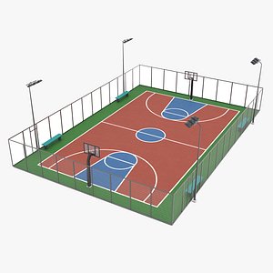 Basketball Court 2 3D model