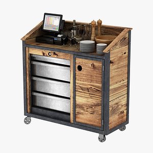 Waiter station in loft style