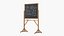 Written Chalkboard with Chalk and Eraser