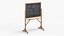 Written Chalkboard with Chalk and Eraser