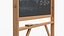 Written Chalkboard with Chalk and Eraser