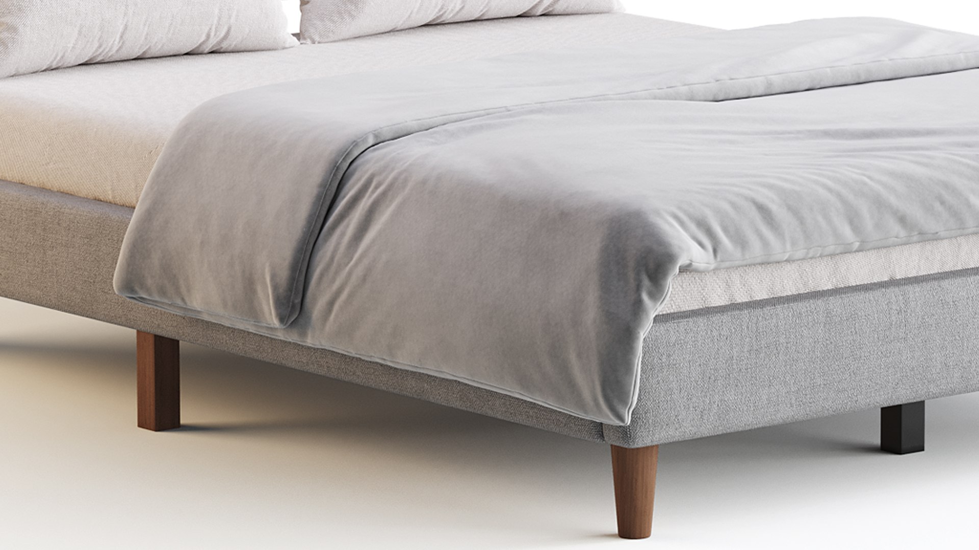 Aukfa Queen Upholstered Bed 3D Model - TurboSquid 2276420