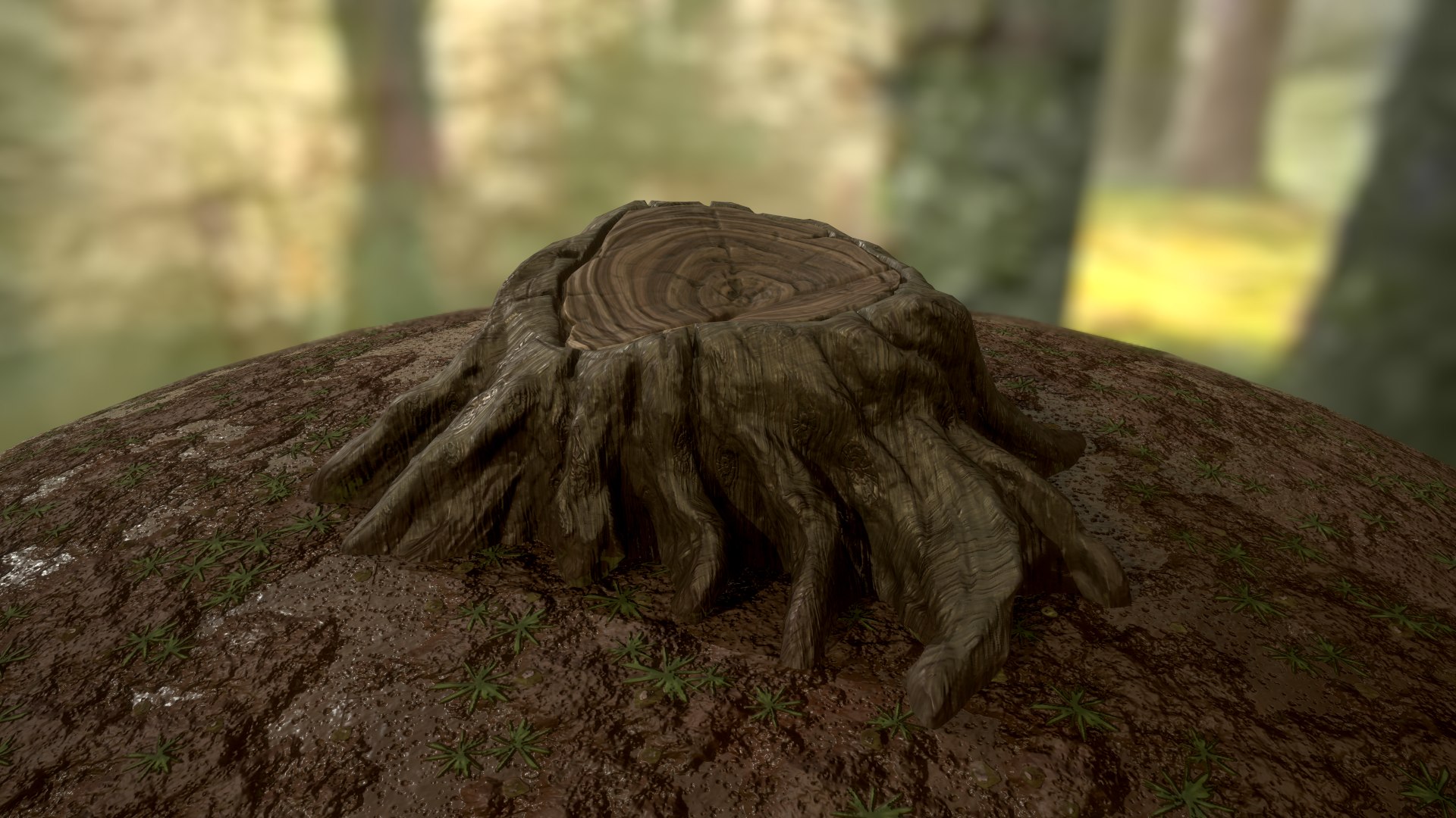 Tree Stump 3D - TurboSquid 1990900