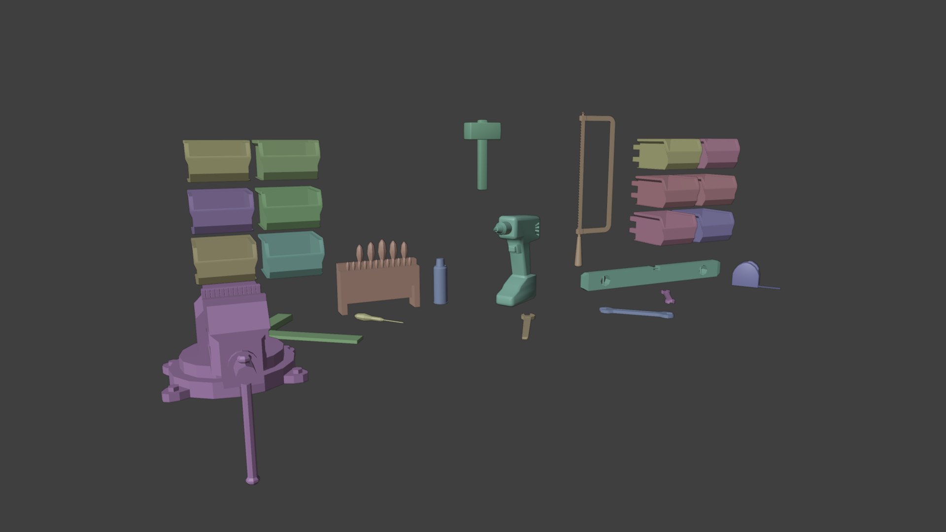 3D Workbench Model - TurboSquid 2220316